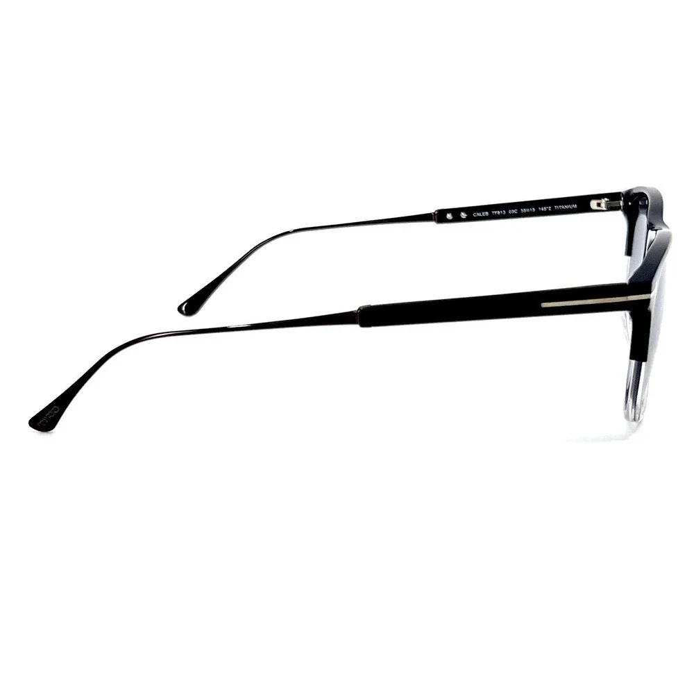 New! Tom Ford Caleb Sunglasses TF813 03C Unisex Rectangle Titanium Authentic